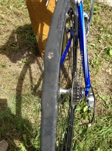 Cannot believe I rode at least 6 miles on this tire.